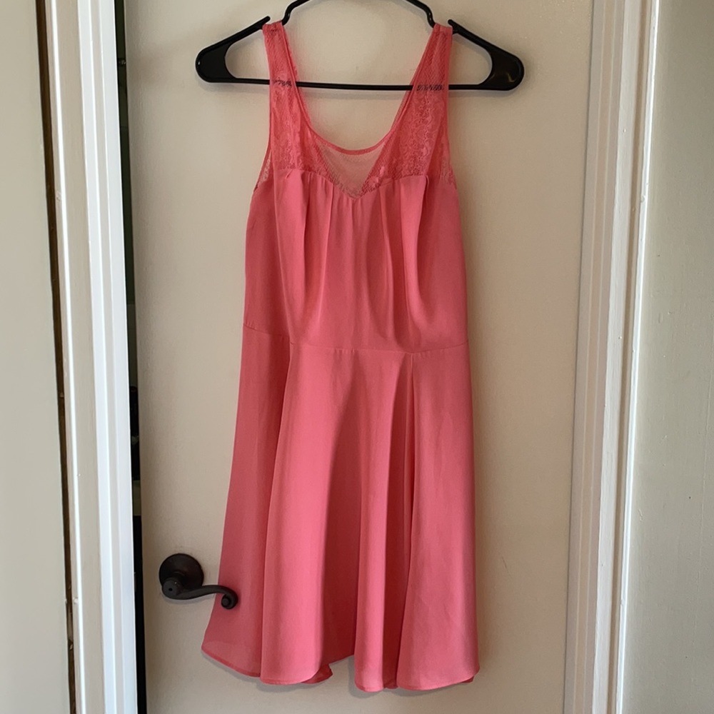 Lace top express dress